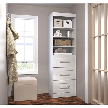 BESTAR 26871-17 STORAGE UNIT W/3 DRAWER SET WHT 25