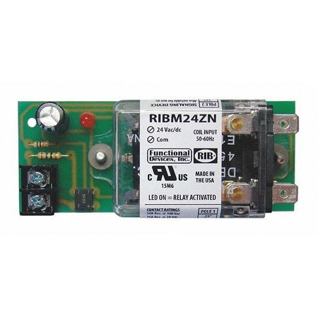 RIB RIBM24ZN TRACK MOUNT RELAY,30A,DPDT,120VAC