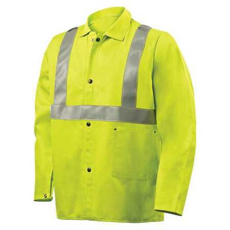 STEINER INDUSTRIES 1070RS-L COTTON JACKET FLAME RESIST 30 LIME L