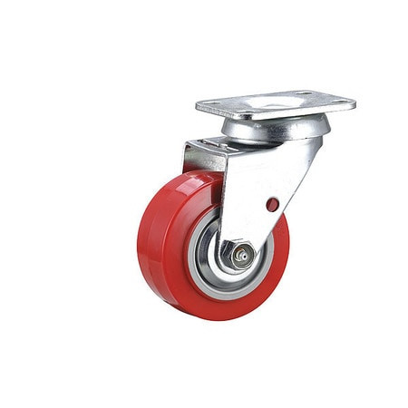 GRAINGER GLOBAL SOURCING 55KJ63 STANDARD PLATE CASTER 4 WHEEL DIA.