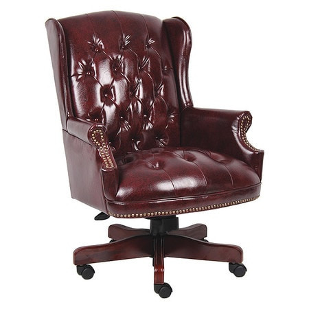 BOSS MFG CO B800-BY WINGBACKTRADITIONALCHAIRINBURGUNDY
