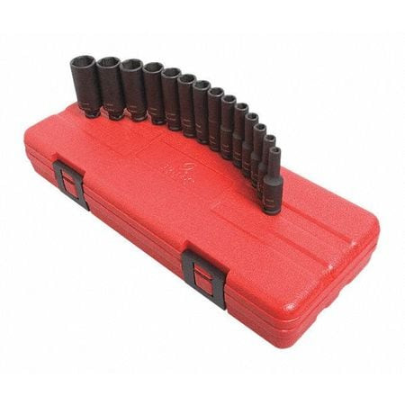 SUNEX TOOLS 1831 1/4" DRIVE MAGNETC IMP SOCKET SET, METRI