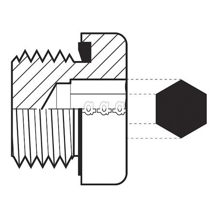 ADAPT-ALL 9028-04 HOSE ADAPTER 1/4 BSPP