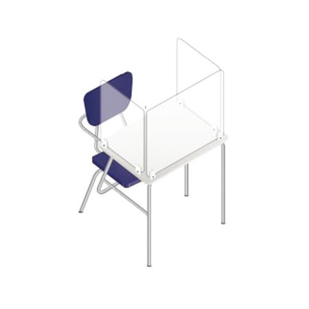 USA SEALING BULK-PD-CRD-15 PLASTIC CLASSROOM DESK DIVIDERS PK6