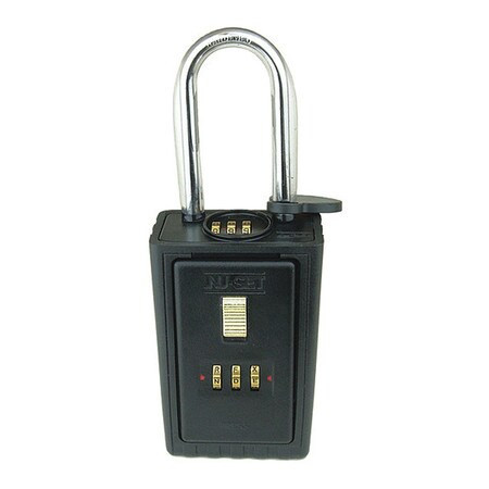 NU-SET 2041 LOCK BOX 3-LETTER HANGING COMBO SHACKLE