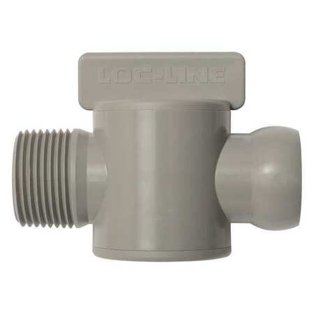 LOC-LINE 69556-G MALE NPT VALVE GRAY 3/4 PK10