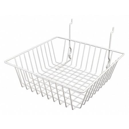 ECONO BSK13/W 12"W X 12"D X 4"H SMALL BASKET - WHITE