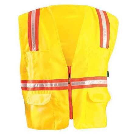 PRESTIGE LUX-XTRNSM-YL YELLOW COOL MESH VEST LARGE