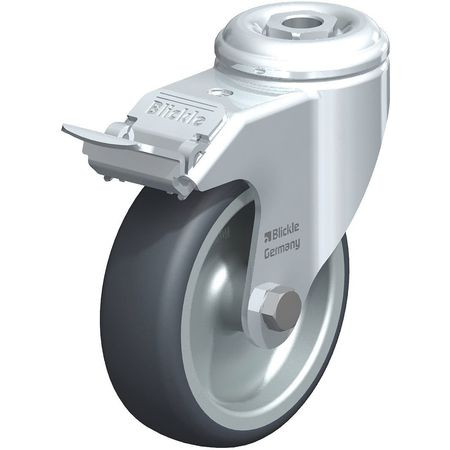BLICKLE LKRA-TPA 101G-FI KINGPIN SWIVEL CASTER,TPR,4",BRAKE