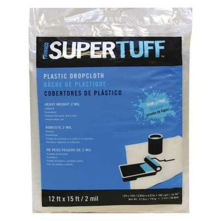 SUPER TUFF 03308 PLASTIC DROP 2 MIL 12X15