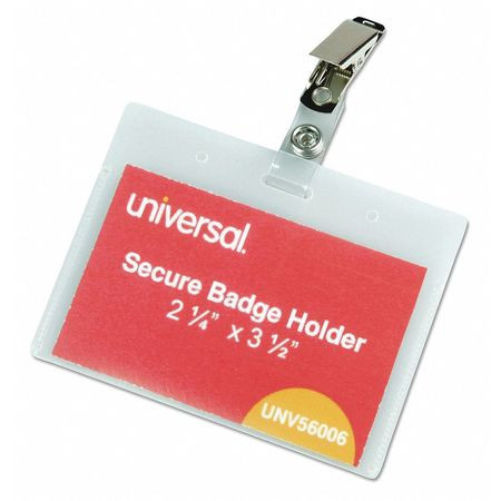 UNIVERSAL UNV56006 BADGE HOLDERS; ATTACHMENT TYPE: CLIP-ON 
