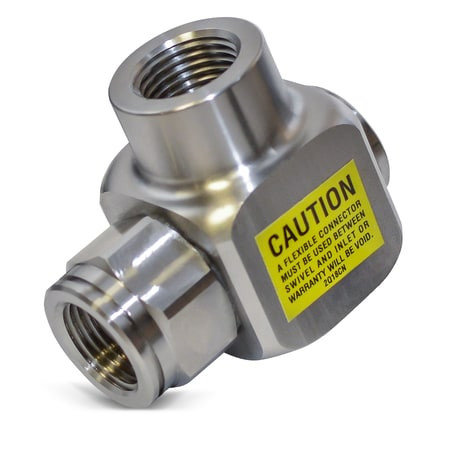 COXREELS 433-FG-SS STAINLESS STEEL SWIVEL 3/8 ID FOOD GRD