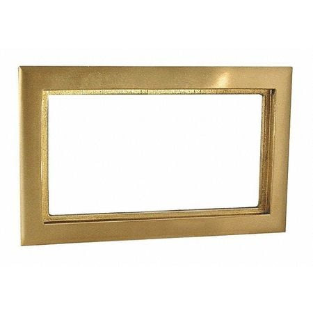 RACO 6294 CARPET FLANGE,RECT,3-GANG,BRASS