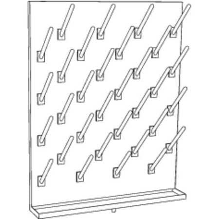 INSTOCK GRV2430 PEGBOARD WALL MOUNTING 32 NUMBER OF PEGS