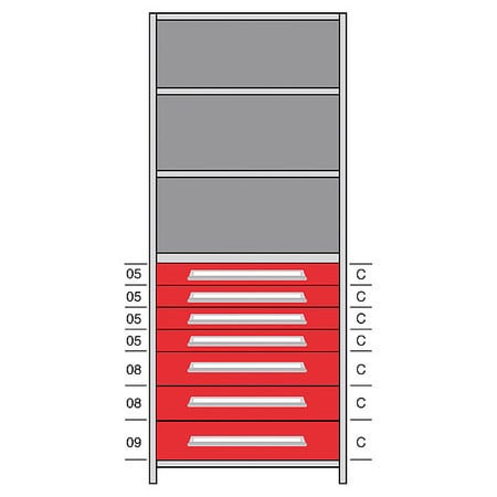 LYON DHJ115026 SHELF 85 H 36 W STEEL 800 LB CAPACITY