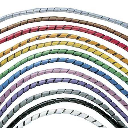 PANDUIT CORPORATION T19F-C0 SPIRALWRAP,.19"X100FT,POLYETHYLENE,BLK