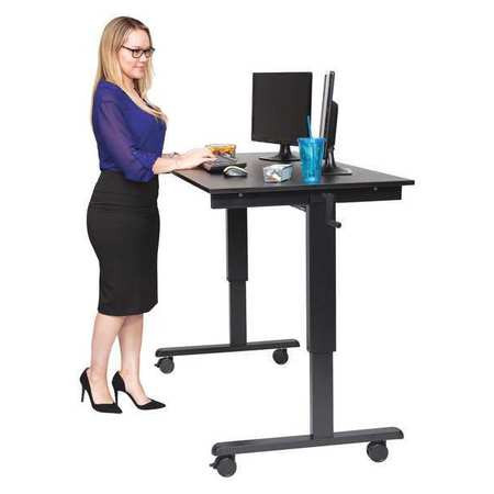 LUXOR STANDCF60-BK/BO CRANK ADJUSTABLE,STAND UP DESK,60"
