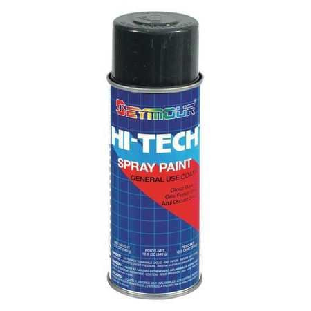 SEYMOUR MFG CO 16-117 HI TECH ENAMEL SPRAY PAINT GLOSS DARK GR