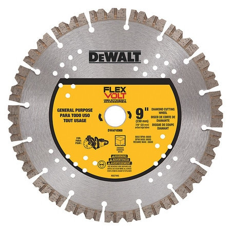 DEWALT TOOLS DWAFV8900 9IN FV DIAMOND CUTTING WHEEL