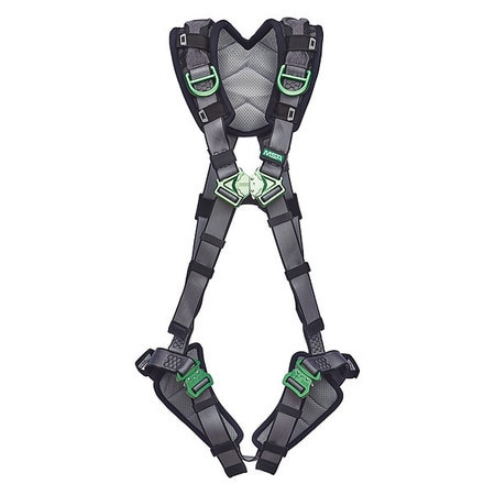MSA SAFETY WORKS 10194969 FULL BODY HARNESS,V-FIT,M