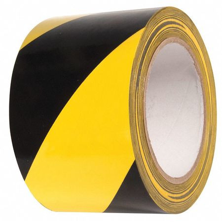 INCOM MANUFACTURING VHT310 MARKING TAPE STRIPED BLACK/YELLOW 3 W