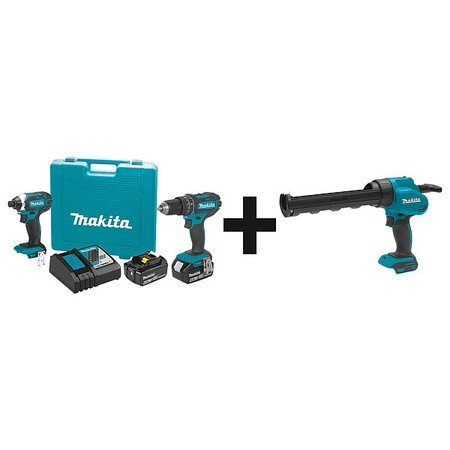 MAKITA XT261M + XGC01Z CORDLESS COMBINATION KIT,3 TOOLS,18V DC