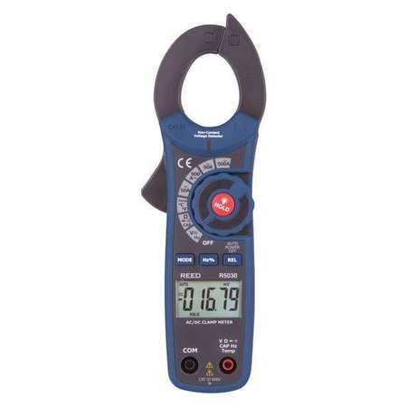 REED INSTRUMENTS R5030 CLAMP METER 500A AC/DC TEMP