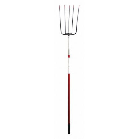 CORONA CLIPPER COMPANY FK 72065 MANURE FORK 5 TINE 54 ALUM. HANDLE