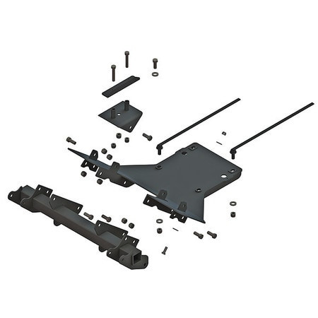 FISHER RESEARCH 35154 MOUNTING KIT STEEL BLACK 42 L 10 H