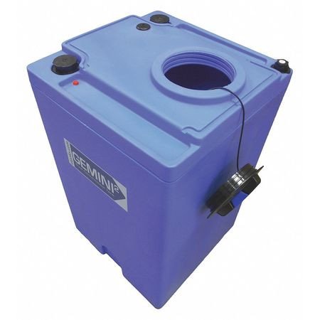 PEABODY ENGINEERING 01-29824 SQUARE TANK,BLUE,LDPE SD 1.5,70 GAL
