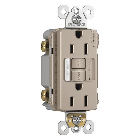PASS SEYMOUR 1597NTLTRNICC4 POWER INLET 15A 125VAC RECEPTACLE GFCI