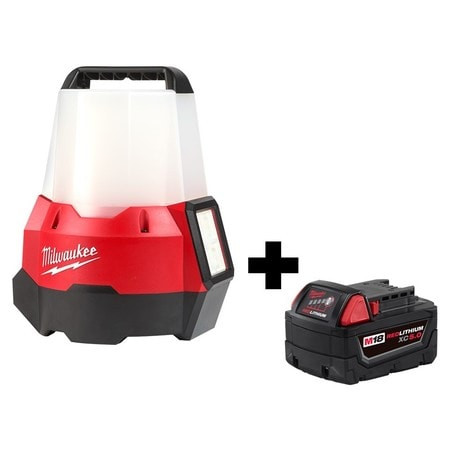MILWAUKEE ELECTRIC TOOLS 2144-20  48-11-1850 CORDLESS SITE LIGHT KIT BATTERY INCLUDED