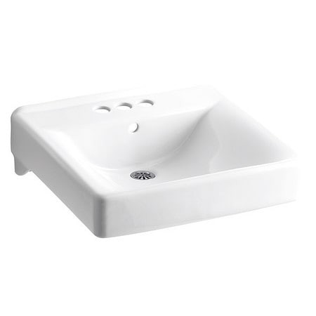 KOHLER K-2054-0 BATHROOM SINK,7-1/2" H,20" L,18" W,WHITE