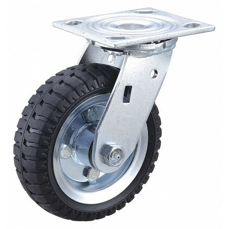 GRAINGER GLOBAL SOURCING 437V23 FLAT-FREE PLATE CASTER SWIVEL 250 LB.