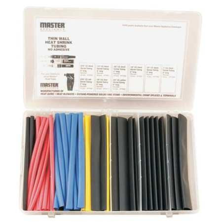 MASTER APPLIANCE 10062 SHRINK TUBING,THIN WALL,9 ITEMS,103 PCS.