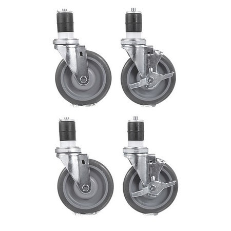 COMPONENT HARDWARE CSTPK-5RES CASTER KIT,MED DUTY 1-5/8" EXP STEM CAS