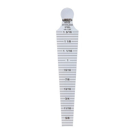 INSIZE 4833-1E INSIZE TAPER GAGE, 1/32 - 5/8" RANGE