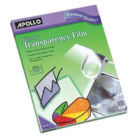 APOLLO VWO100C-BE-A WRITE-ON TRANSPARENCY FILM PK100