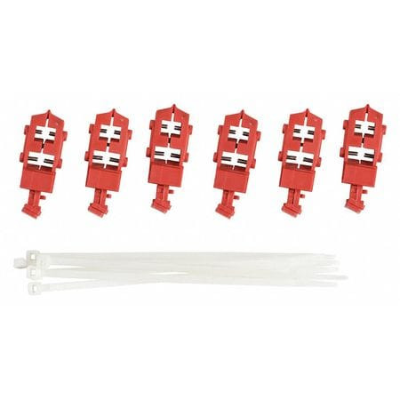 BRADY SPC ABSORBENTS 148693 CIRCUIT BREAKER LOCKOUT RAIL PK6