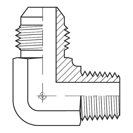 ADAPT-ALL 9063-1208 HOSE ADAPTER 3/4 JIC 1/2 BSPT