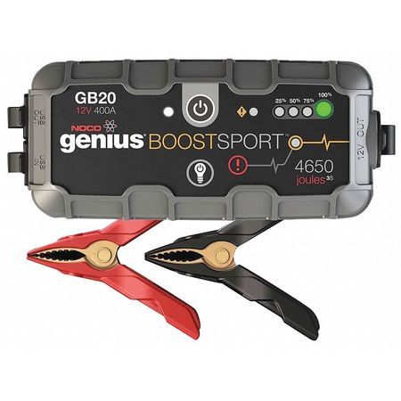 NOCO GB20 PORTABLE POWER PACK, 7-45/64" W, 12VDC