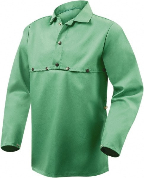 STEINER INDUSTRIES 1033-L COTTON CAPE SLEEVES FLAME RESIST GREEN L