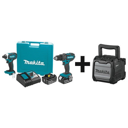 MAKITA XT261M + XRM08B CORDLESS COMBINATION KIT,3 TOOLS,18V DC