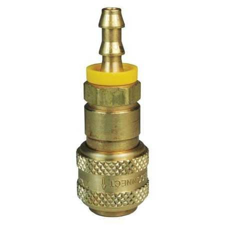 DIXON VALVE  COUPLING 2DB3-B D-SERIES COUPLER1/4 PUSHLOC BARB3/4 BR
