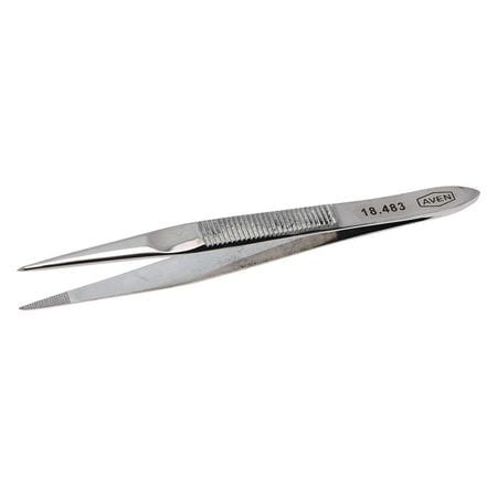 AVEN TOOLS 18483 TWEEZERS,GP MEDIUM SHARP,3"