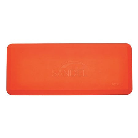 SANDEL 2348-P ANTIFATIGUE MAT,ORANGE,RECTANGLE,PK4