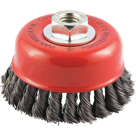 GRAINGER GLOBAL SOURCING 66252838527 CUP BRUSH WIRE 0.014 DIA. CARBON STEEL