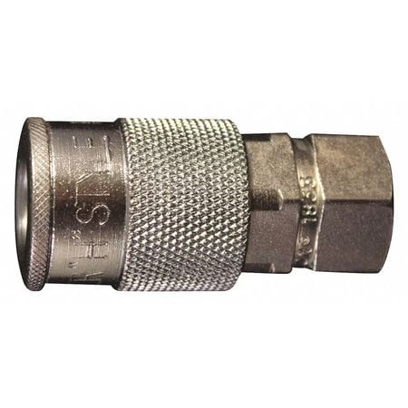 MILTON S-1833 H STYLE COUPLER,1/4" FNPT