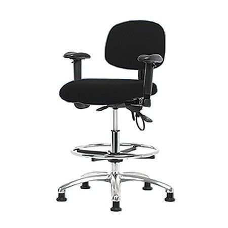 BLUE RIDGE ERGONOMICS BR-ESD-FMBCH-CR-T0-A1-CF-EG-ESDBLK FAB ESD CHR MED ARMS FR GLIDES BLK