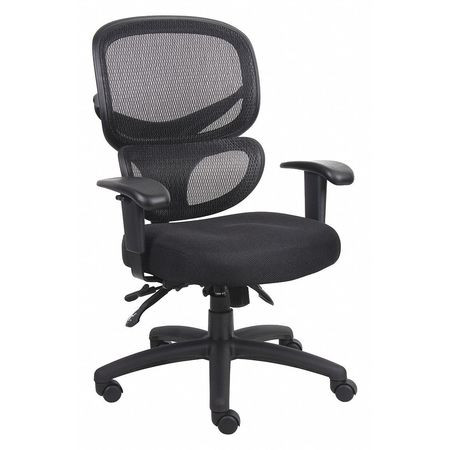 BOSS MFG CO B6338 MESH TASK CHAIR, BK